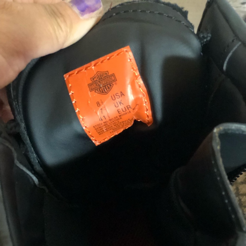 8.5 New Harley - Davidson leather riding Boots - Picture 4 of 8